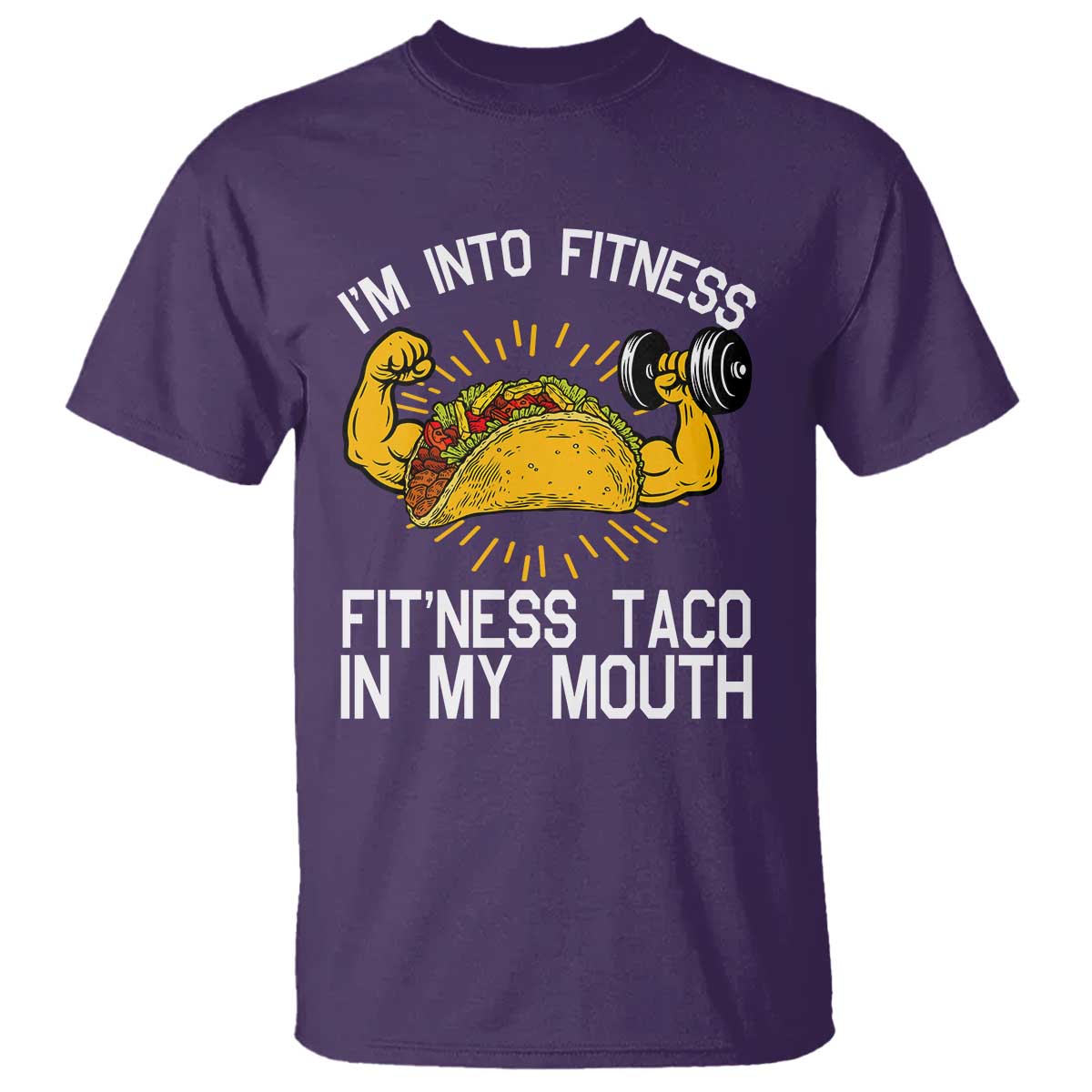 Funny Tacos Lover T Shirt I Am Into Fitness - Wonder Print Shop