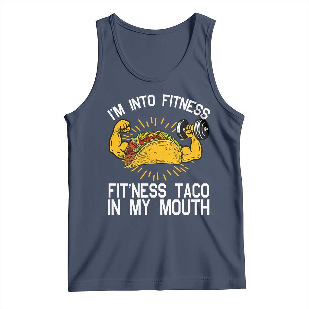 Funny Tacos Lover Tank Top I Am Into Fitness - Wonder Print Shop