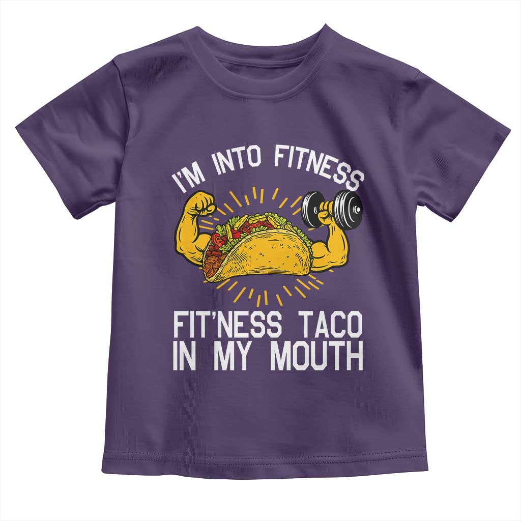 Funny Tacos Lover Toddler T Shirt I Am Into Fitness - Wonder Print Shop