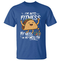 Funny Mexican Food Lover T Shirt I Am Into Fitness Taco In My Mouth - Wonder Print Shop