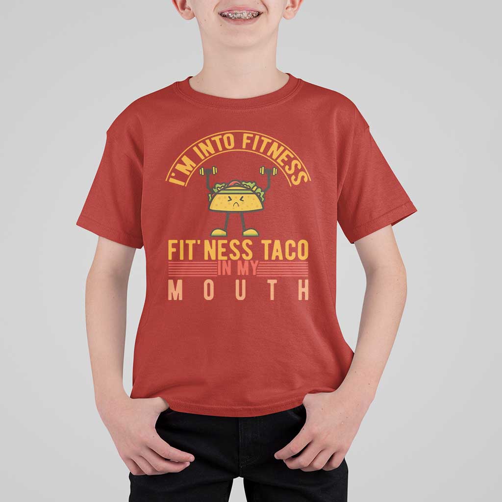 Tacos Lover T Shirt For Kid I Am Into Fitness Humor - Wonder Print Shop