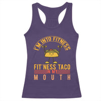 Tacos Lover Racerback Tank Top I Am Into Fitness Humor - Wonder Print Shop