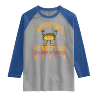 Tacos Lover Raglan Shirt I Am Into Fitness Humor - Wonder Print Shop