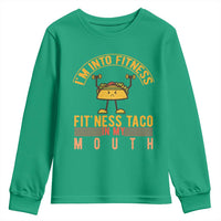 Tacos Lover Youth Sweatshirt I Am Into Fitness Humor - Wonder Print Shop