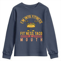 Tacos Lover Youth Sweatshirt I Am Into Fitness Humor - Wonder Print Shop