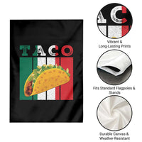 Tacos Lover Mexican Food Garden Flag Funny Quote Gift - Wonder Print Shop