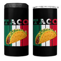Tacos Lover Mexican Food 4 in 1 Can Cooler Tumbler Funny Quote Gift