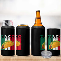 Tacos Lover Mexican Food 4 in 1 Can Cooler Tumbler Funny Quote Gift