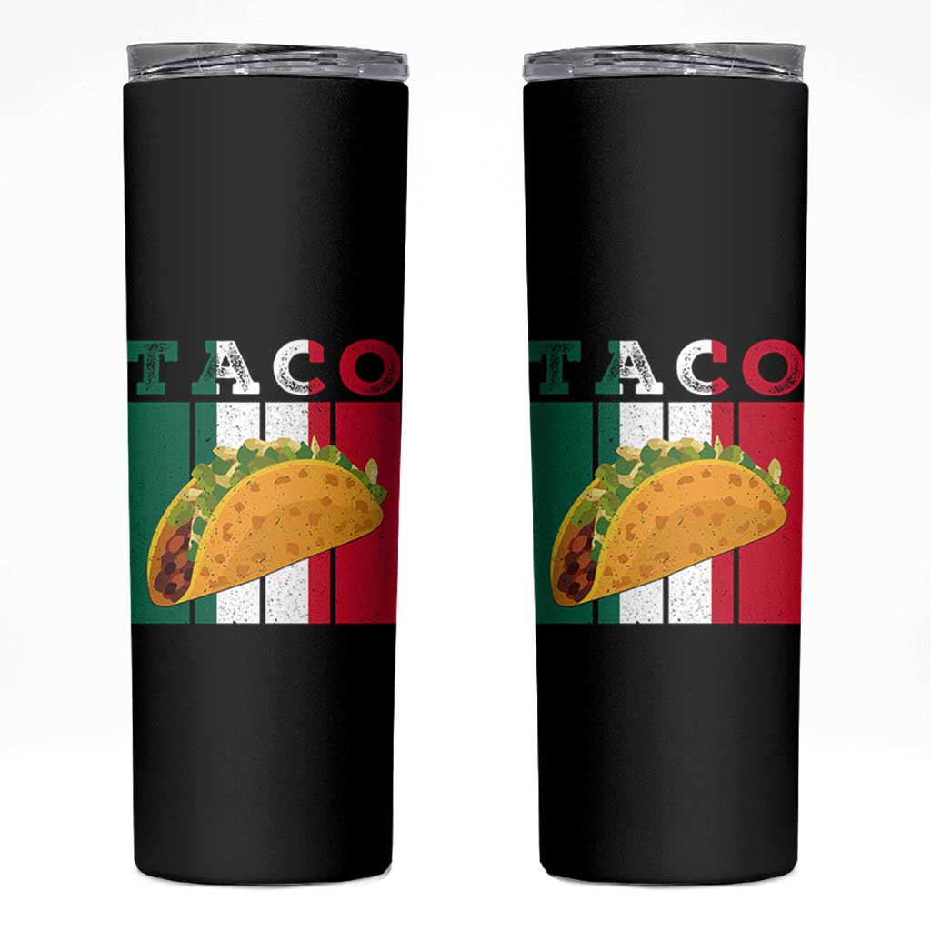 Tacos Lover Mexican Food Skinny Tumbler Funny Quote Gift