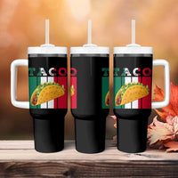 Tacos Lover Mexican Food Tumbler With Handle Funny Quote Gift