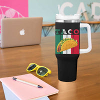 Tacos Lover Mexican Food Tumbler With Handle Funny Quote Gift