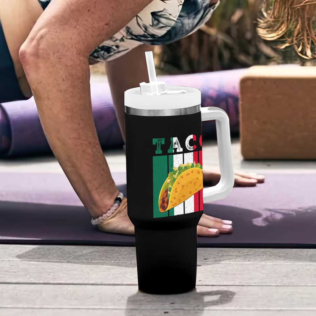 Tacos Lover Mexican Food Tumbler With Handle Funny Quote Gift