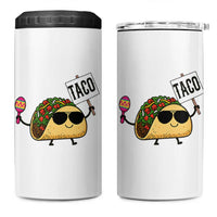 Tacos Lovers 4 in 1 Can Cooler Tumbler Mexican Food Lover Gift
