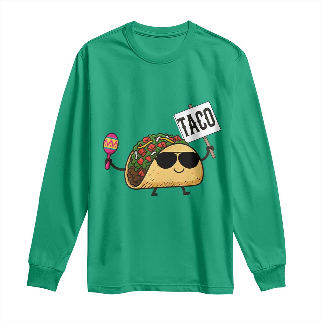 Tacos Lovers Long Sleeve Shirt Mexican Food Lover Gift - Wonder Print Shop