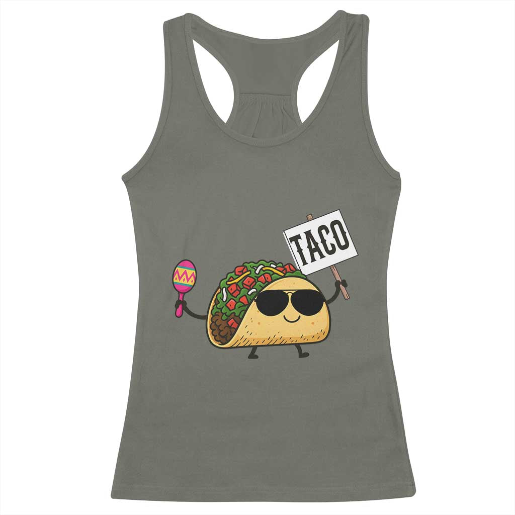 Tacos Lovers Racerback Tank Top Mexican Food Lover Gift - Wonder Print Shop