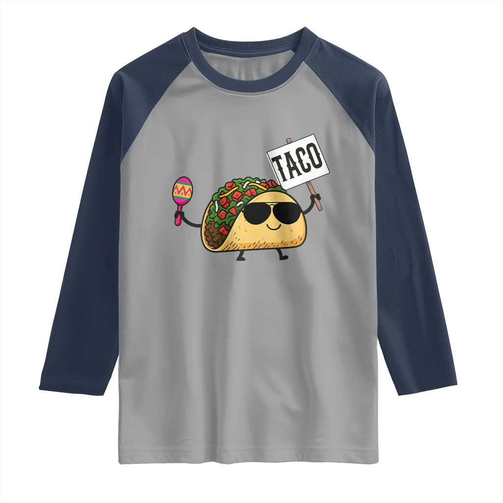Tacos Lovers Raglan Shirt Mexican Food Lover Gift - Wonder Print Shop
