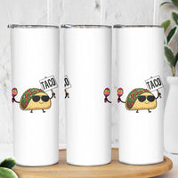 Tacos Lovers Skinny Tumbler Mexican Food Lover Gift