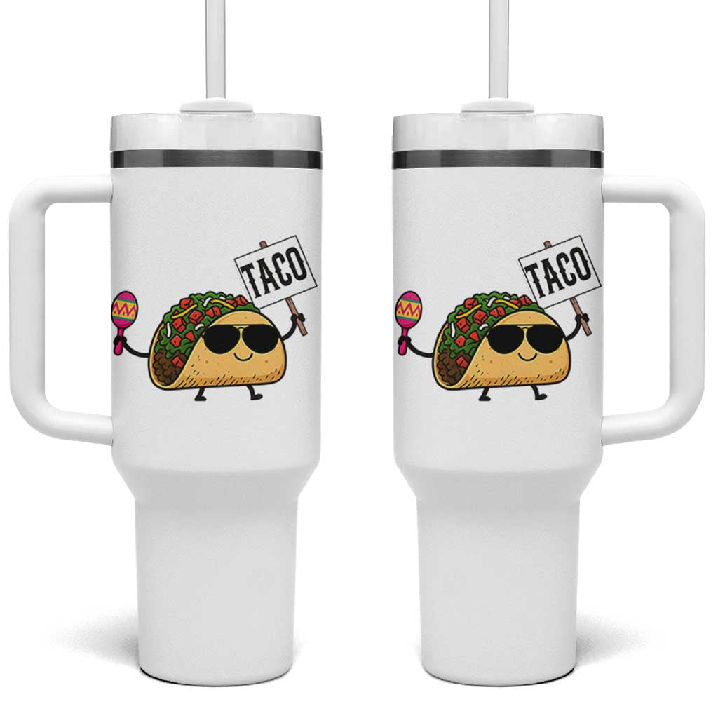Tacos Lovers Tumbler With Handle Mexican Food Lover Gift