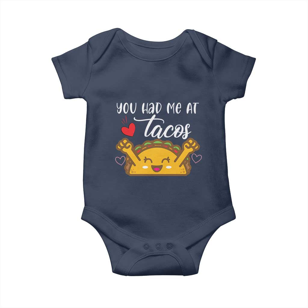 Funny Taco Lover Baby Onesie You Had Me At Tacos - Wonder Print Shop