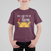 Funny Taco Lover T Shirt For Kid You Had Me At Tacos - Wonder Print Shop