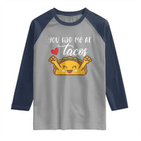 Funny Taco Lover Raglan Shirt You Had Me At Tacos - Wonder Print Shop