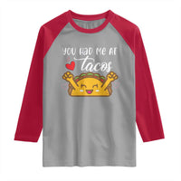 Funny Taco Lover Raglan Shirt You Had Me At Tacos - Wonder Print Shop