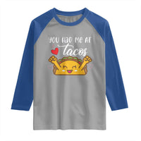 Funny Taco Lover Raglan Shirt You Had Me At Tacos - Wonder Print Shop