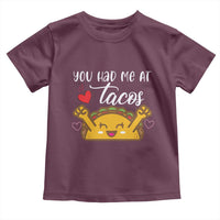 Funny Taco Lover Toddler T Shirt You Had Me At Tacos - Wonder Print Shop