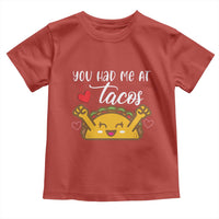 Funny Taco Lover Toddler T Shirt You Had Me At Tacos - Wonder Print Shop