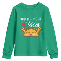 Funny Taco Lover Youth Sweatshirt You Had Me At Tacos - Wonder Print Shop