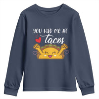 Funny Taco Lover Youth Sweatshirt You Had Me At Tacos - Wonder Print Shop