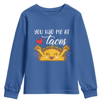 Funny Taco Lover Youth Sweatshirt You Had Me At Tacos - Wonder Print Shop