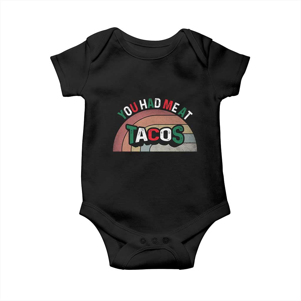 You Had Me At Tacos Baby Onesie Tacos Lover Gift - Wonder Print Shop