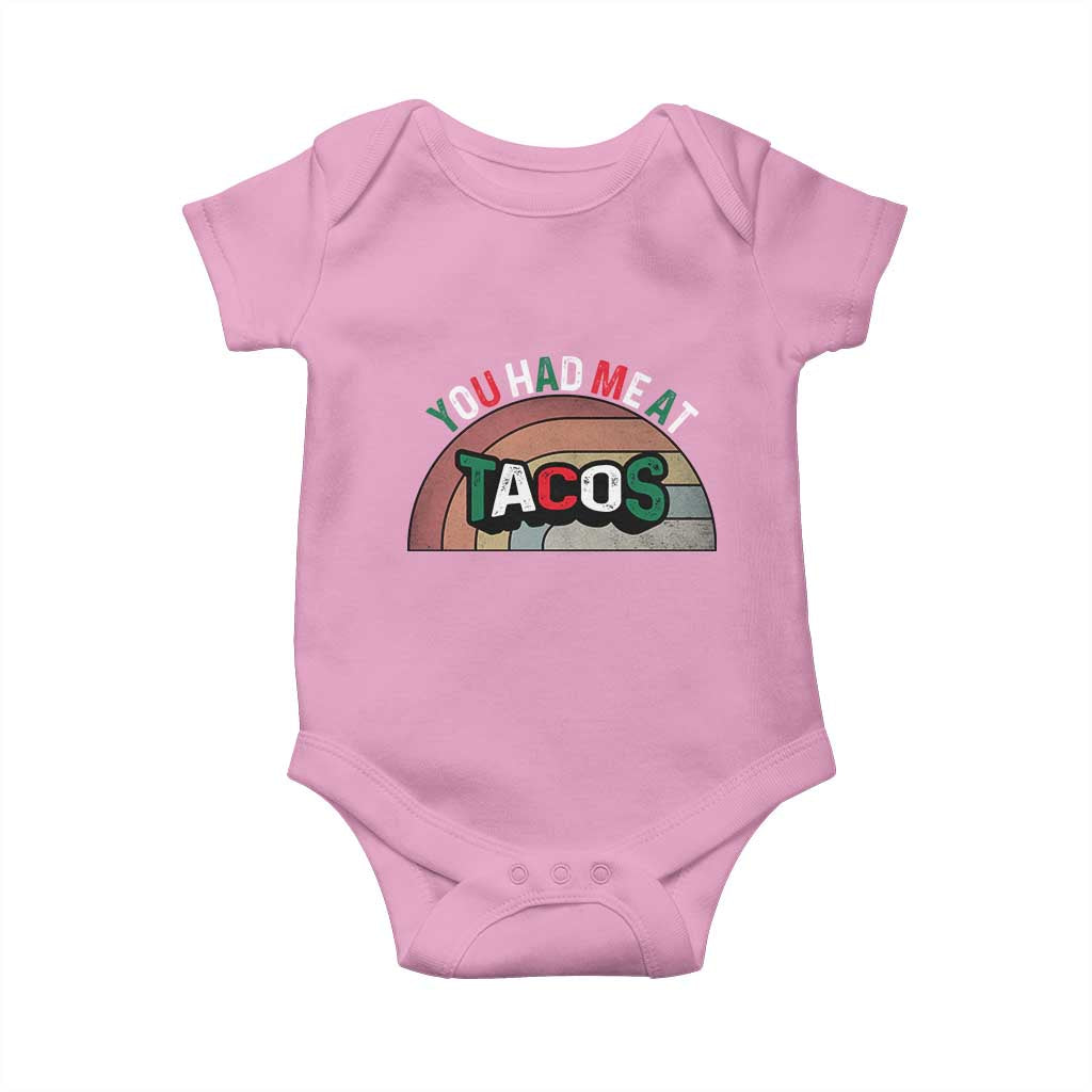 You Had Me At Tacos Baby Onesie Tacos Lover Gift - Wonder Print Shop
