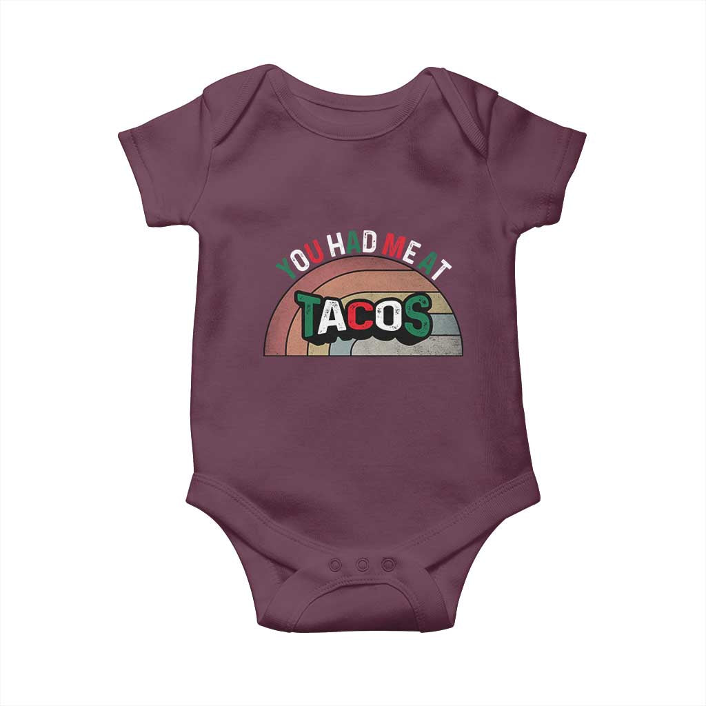 You Had Me At Tacos Baby Onesie Tacos Lover Gift - Wonder Print Shop