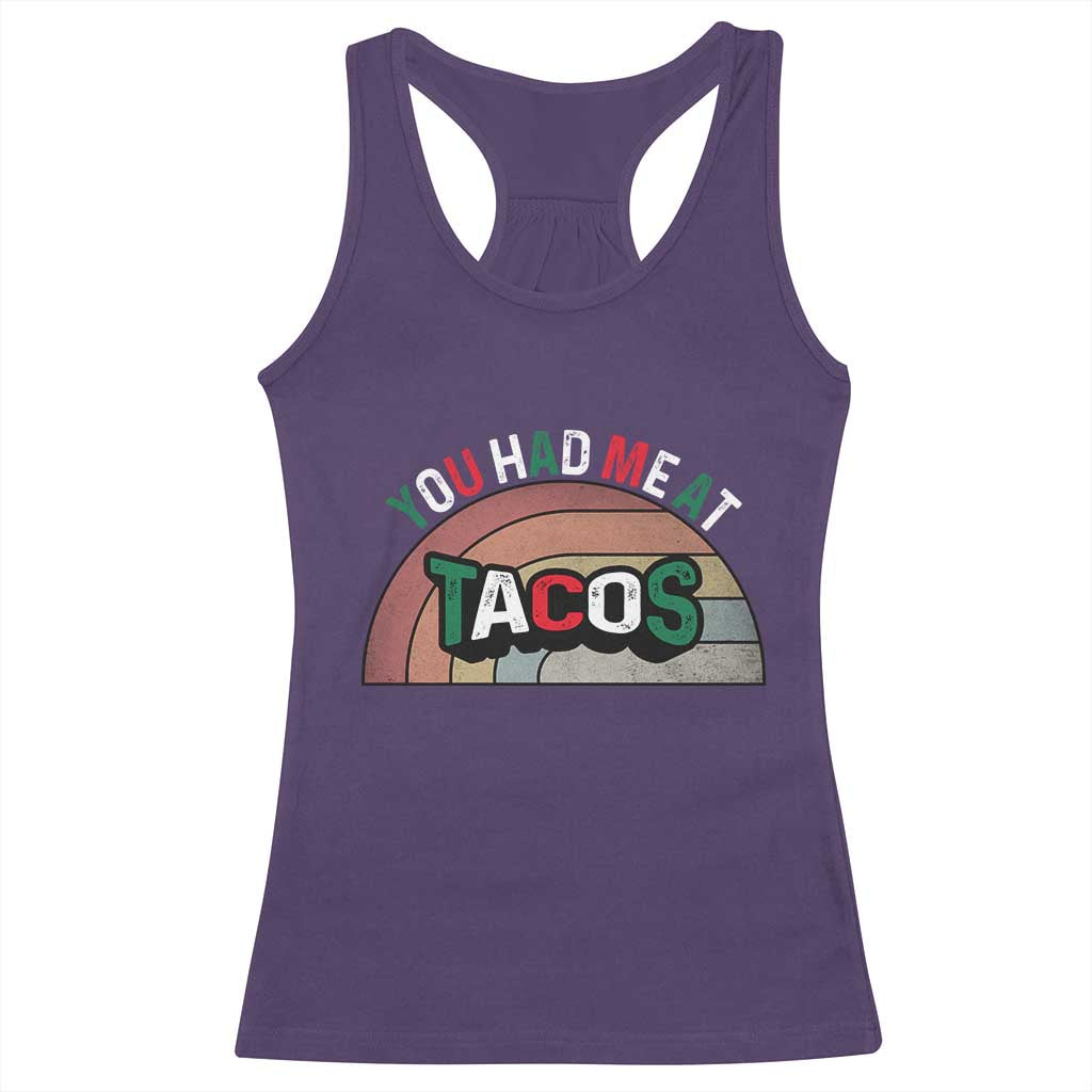You Had Me At Tacos Racerback Tank Top Tacos Lover Gift - Wonder Print Shop