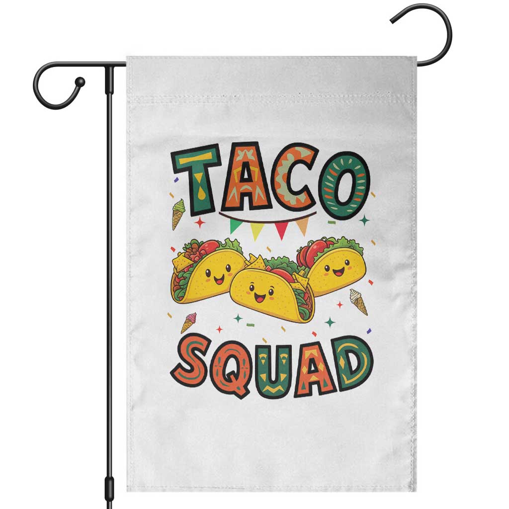 Taco Squad Garden Flag Funny Mexican Food Lovers Gift - Wonder Print Shop