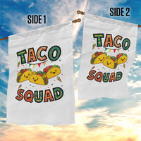 Taco Squad Garden Flag Funny Mexican Food Lovers Gift - Wonder Print Shop