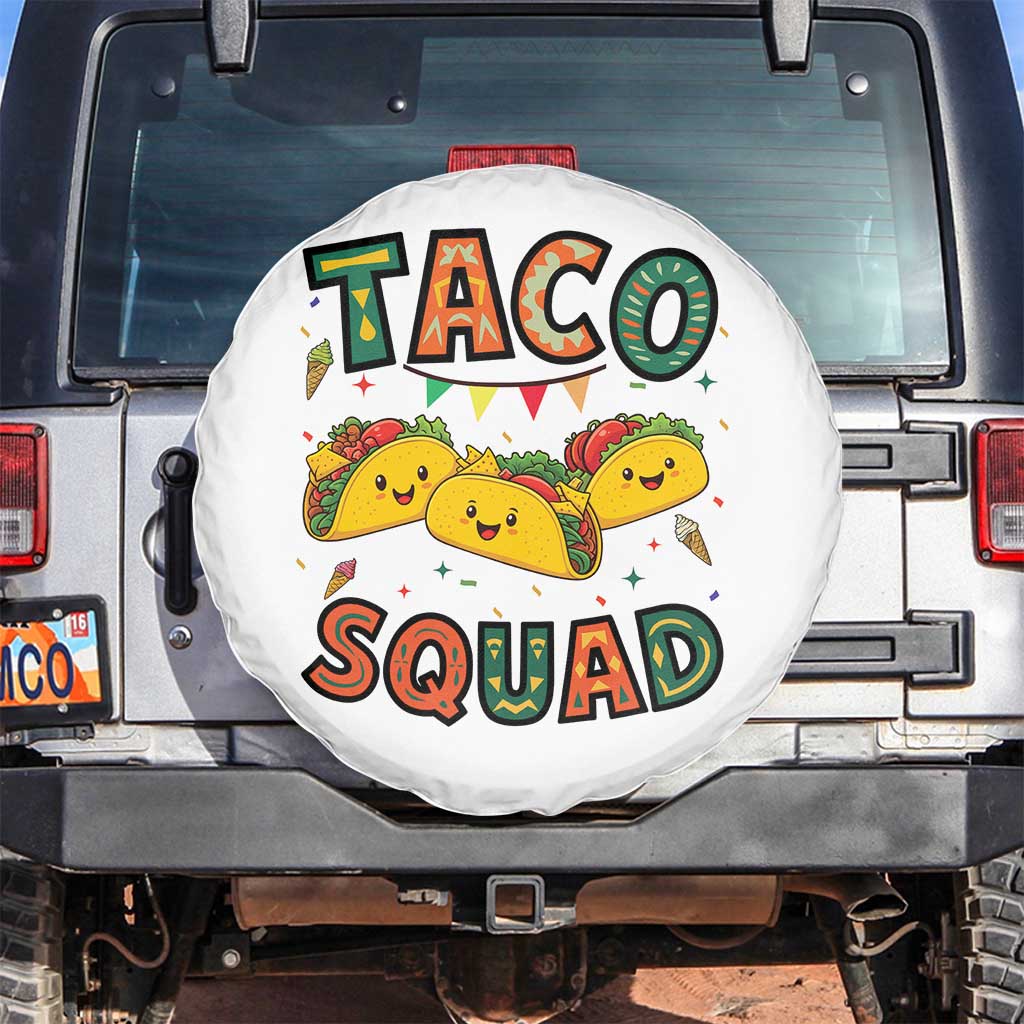 Taco Squad Spare Tire Cover Funny Mexican Food Lovers Gift - Wonder Print Shop