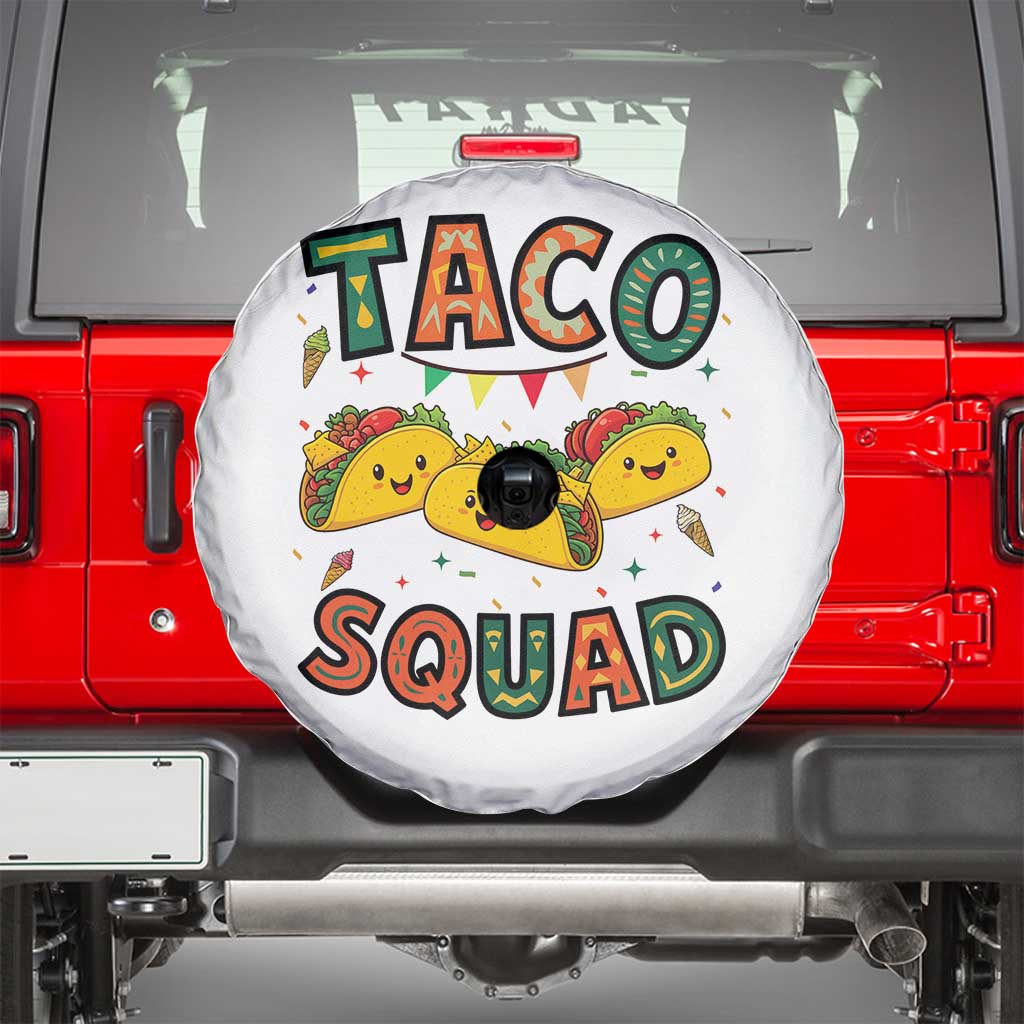 Taco Squad Spare Tire Cover Funny Mexican Food Lovers Gift - Wonder Print Shop