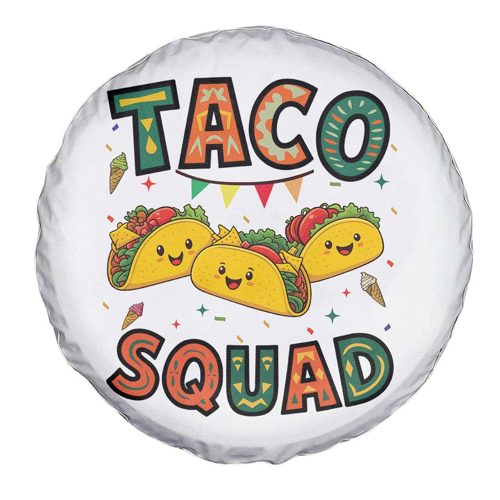 Taco Squad Spare Tire Cover Funny Mexican Food Lovers Gift - Wonder Print Shop