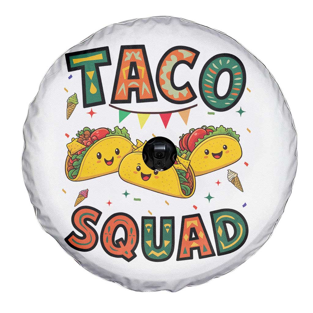 Taco Squad Spare Tire Cover Funny Mexican Food Lovers Gift - Wonder Print Shop