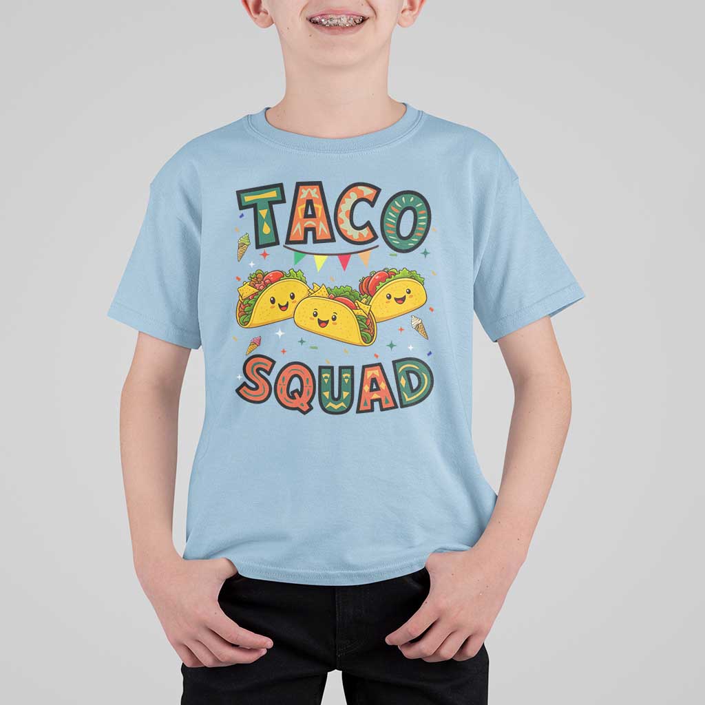 Taco Squad T Shirt For Kid Funny Mexican Food Lovers Gift - Wonder Print Shop