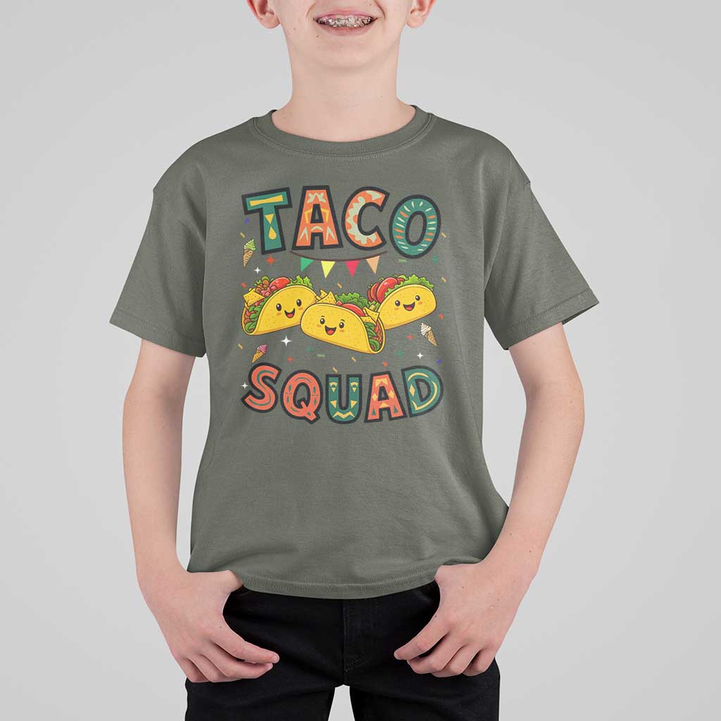 Taco Squad T Shirt For Kid Funny Mexican Food Lovers Gift - Wonder Print Shop