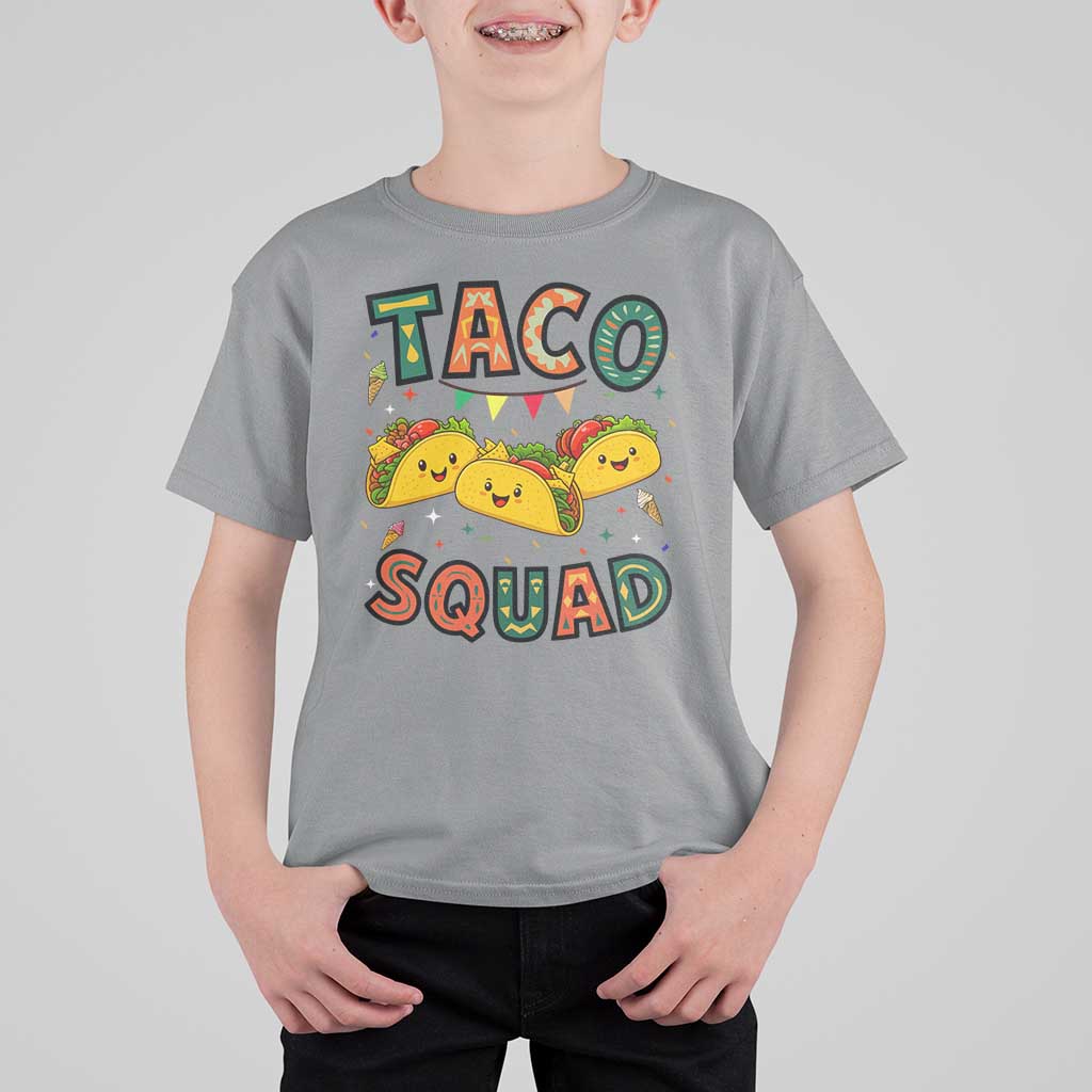 Taco Squad T Shirt For Kid Funny Mexican Food Lovers Gift - Wonder Print Shop