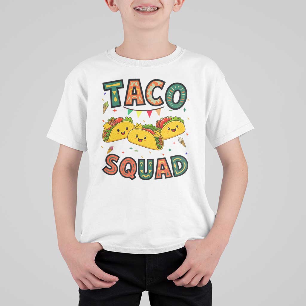 Taco Squad T Shirt For Kid Funny Mexican Food Lovers Gift - Wonder Print Shop