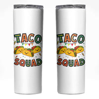 Taco Squad Skinny Tumbler Funny Mexican Food Lovers Gift