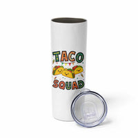 Taco Squad Skinny Tumbler Funny Mexican Food Lovers Gift