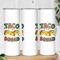 Taco Squad Skinny Tumbler Funny Mexican Food Lovers Gift