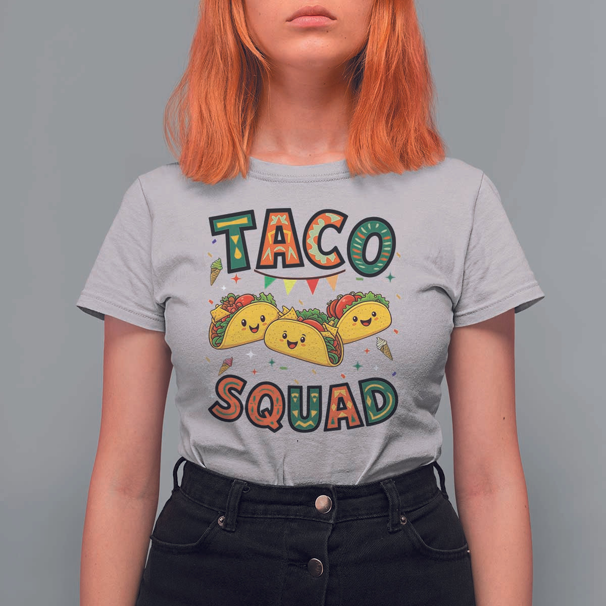 Taco Squad T Shirt For Women Funny Mexican Food Lovers Gift - Wonder Print Shop